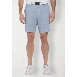 NIB Mens PGA Tour Blue Stripe 38 8" Shorts‎ Moisture Wicking Performance